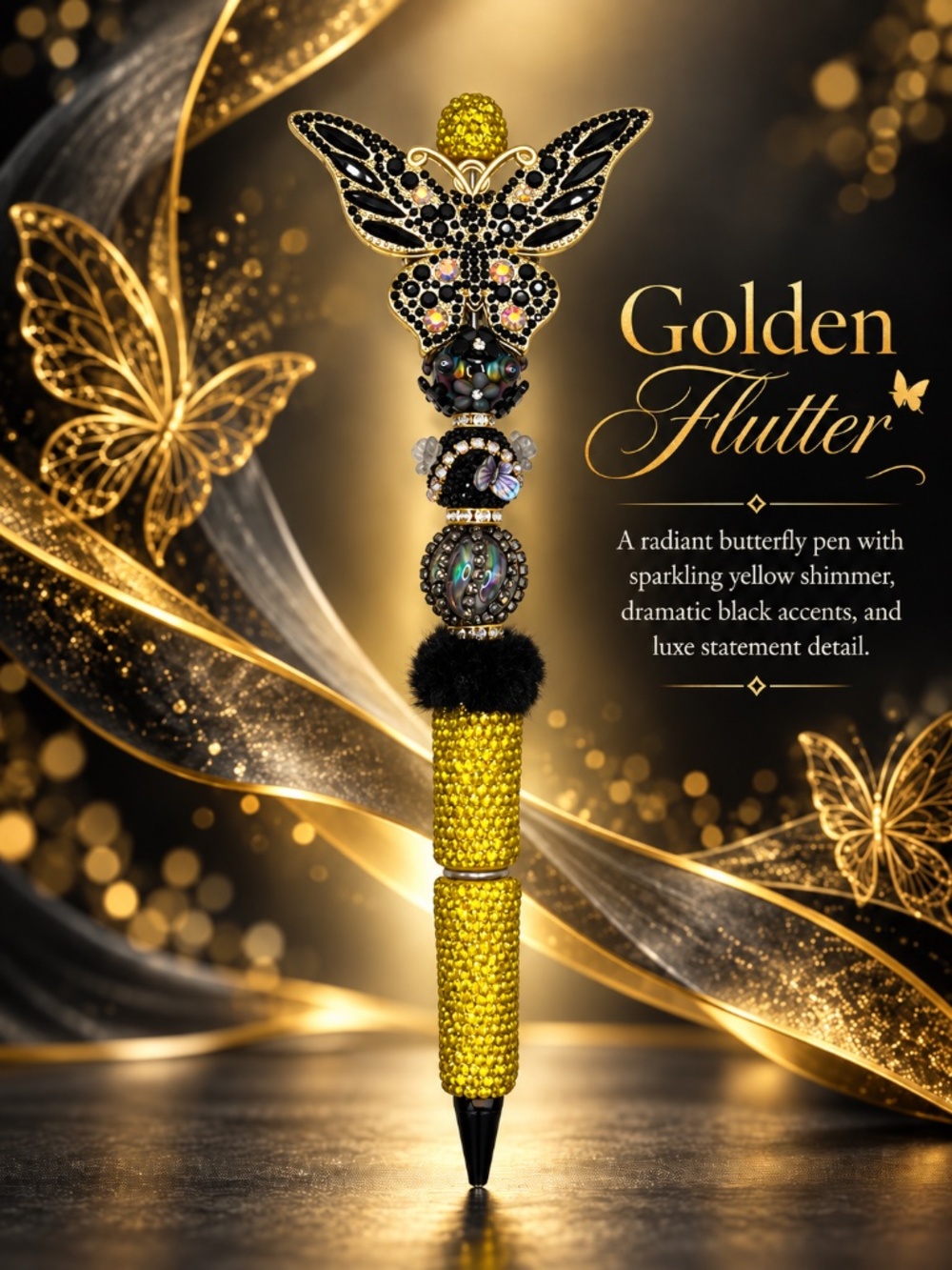 Golden Flutter Pen